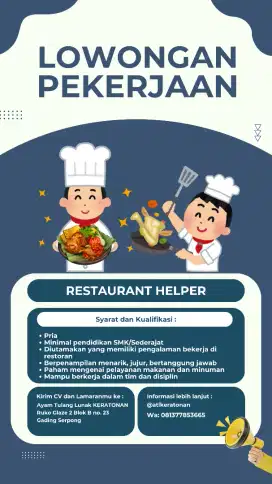 Koki dan asisten koki