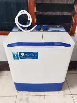 jual mesin cuci aqua 8kg siap pakai semua normal no minus semua ori