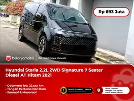 [LOW KM] Hyundai Staria 2.2L 2WD Signature 7 Seater AT Hitam 2021/2022