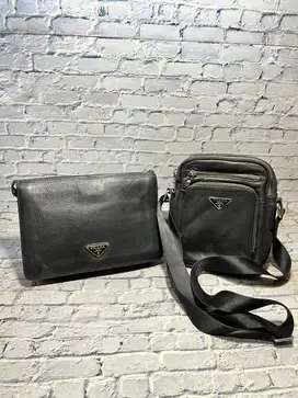 Handbag dan slingbag Prada kulit