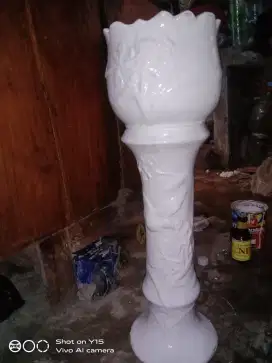 Dijual Pot bahan fiber  ukuran 50 cm