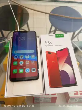 Oppo A3s 6/128gb bekas fullset normal bisa TT