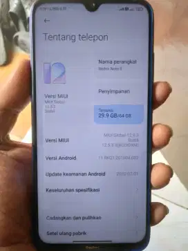 Redmi Note 8 Ram 4/64 siapa cepat