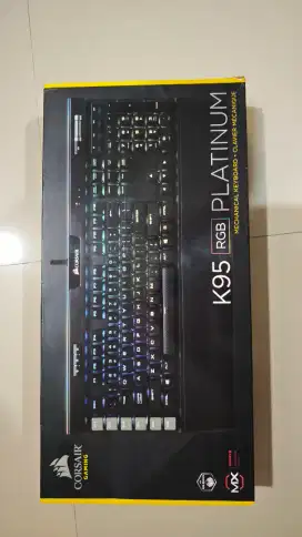 DIJUAL KEYBOARD GAMING SULTAN CORSAIR K95 RGB PLATINUM BROWN SWITCH