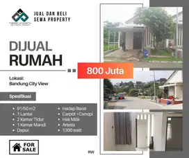 Jual cepat rumah termurah di Bandung City View Pasirimpun Kota Bandung