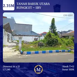 Tanah Hook Baruk Utara Pondok Nirwana Rungkut dkt MERR Stikom Nginden