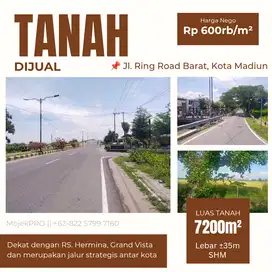 Tanah Dijual Dekat Rumah Sakit Hermina Madiun