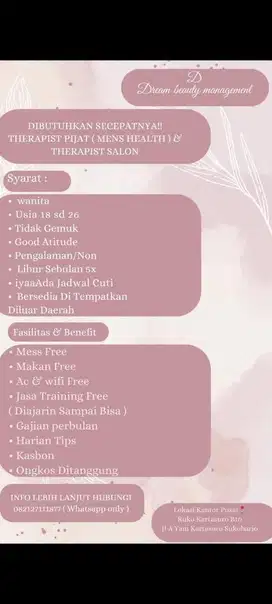lowongan pekerjaan khusus wanita