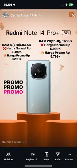 promo redmi note 14 pro + 5g