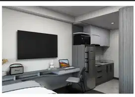 Disewakan apartemen collins boulevard full furnish interior cantik