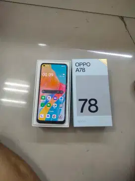 Jual hp Oppo A78 RAM 8/256 kondisi shadow tipis barang masih original