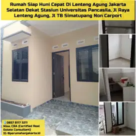 Rumah Siap Huni Di Lenteng Agung Dekat Stasiun Jl Raya Lenteng Agung