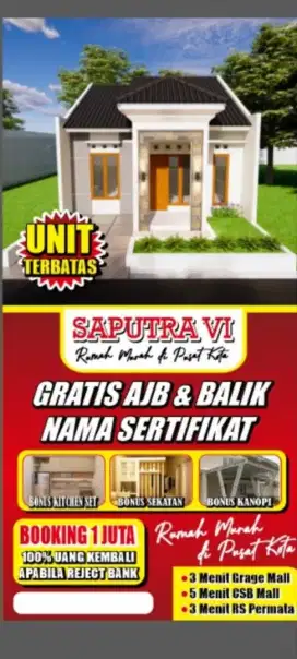 Rumah murah di pusat keramaian kota cirebon