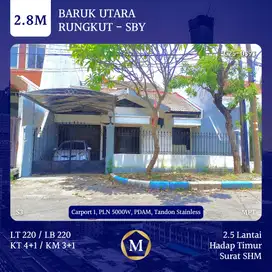 Rumah Baruk Utara Rungkut dkt Raya MERR STIKOM UBAYA Tenggilis Nginden