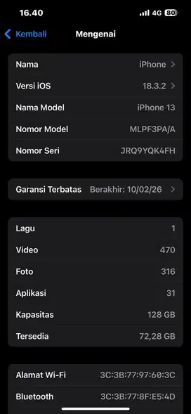 iphone 13 black 128