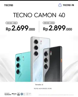 TECNO CAMON 40 8/128 & 8/256 GARANSI TAM