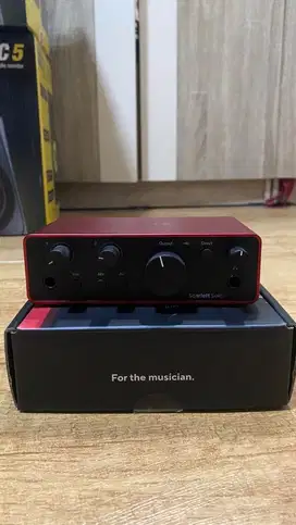 Focusrite Scarlett Solo 4th Gen Audio Interface Soundcard Recording
