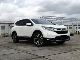 [ DP 29.9 JUTA ] CRV PRESTIGE 1.5 AT TURBO 2017 PUTIH LOW KM 70 RIBU