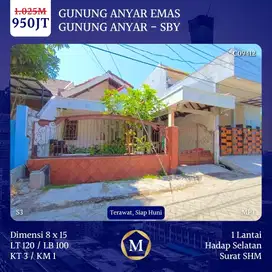 Rumah Gununganyar Emas dkt Medokan Pandugo Rungkut Purimas Tol Juanda