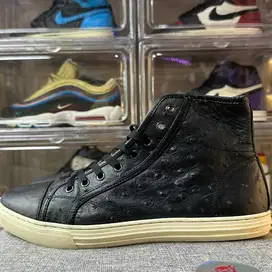 GUCCI GENUINE GREG OSTRICH SKIN HIGH CUT SNEAKERS