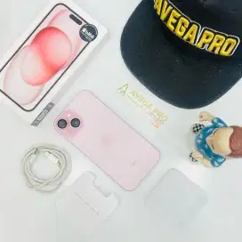 Iphone 15 128gb pink ex ibox mulus lengkap !!