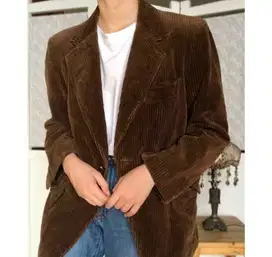 Blazer Corduroy Dark coklat
