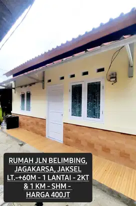 Rumah bagus jagakarsa kebagusan -+60mtr Shm 395jt jrg ada