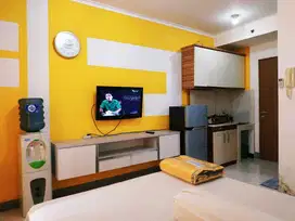 Studio disewakan perbulan furnished apartemen maple park jakarta utara