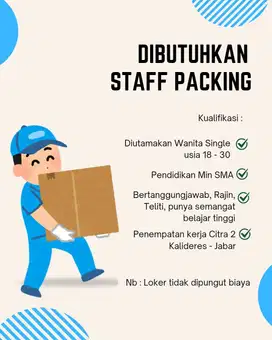 Lowongan Kerja Staff Packing