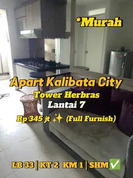 Jual Murah Apartemen KalibataCity Tower Herbras Lt 7 Full Furnish