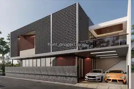 Rumah mewah 2 lantai fasilitas kolam renang di Sumber Banjarsari