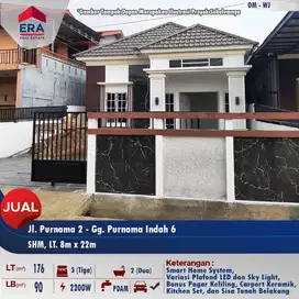 Dijual rumah type 90 - SMART HOME - lokasi Purnama