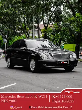 Mercedes E200 Kompressor W211 AT 2007 Hitam Matic mercy e280
