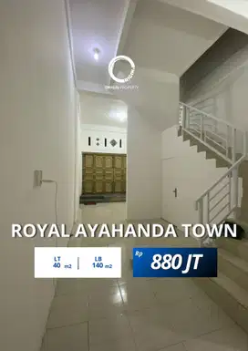 Dijual Ruko 3,5 Tingkat Jalan Ayahanda Komplek Royal Ayahanda Town