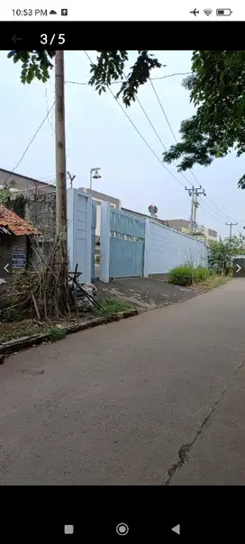 tanah komersil kawasan pabrik di Narogong