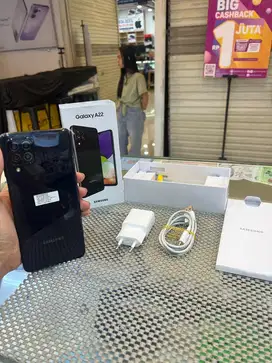 Second Samsung Galaxy A22 6/128 GB Fullshet Original Mulus Like New