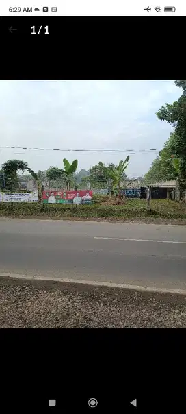 Tanah dan bangunan RUKEKO pinggir jalan raya