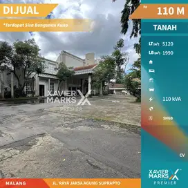 DIJUAL TANAH STRATEGIS NOL JALAN RAYA JAKSA AGUNG SUPRAPTO, MALANG