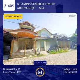 Rumah Hitung Tanah Klampis Semolo Timur Mulyorejo Surabaya