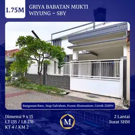 Rumah Wiyung Griya Babatan Mukti dkt UNESA Pakuwon PTC Citraland Graha