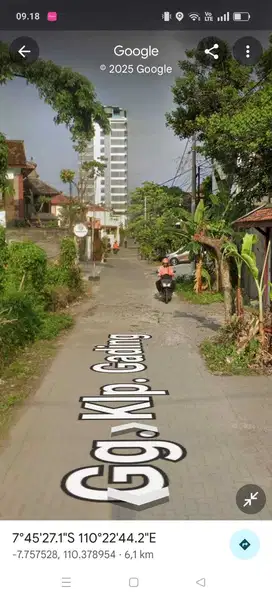Tanah istimewa pogung baru UGM cocok kost ekslusif