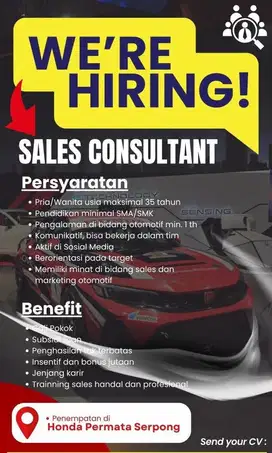 LOWONGAN MARKETING MOBIL HONDA