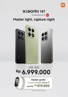 FREE SMARTBAND 9 SETIAP PEMBELIAN XIAOMI 14T