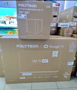 Polytron google tv 43 inch sound bar baru