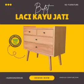 Bufet Laci Kayu Jati