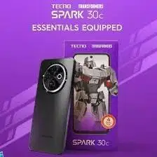 TECNO SPARK 30c 6/128Gb Black New Garansi Resmi - Megafone Selular