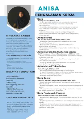 Mencari pekerjaan untuk posisi CS, Kasir, Admin