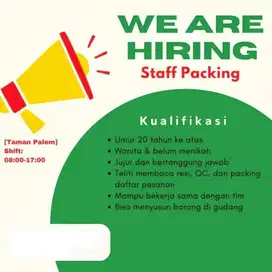 STAFF PACKING WANITA OLSHOP SHOPEE TIKTOK
