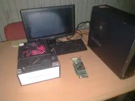 Set PC mini + PSU com 600w +VGA 1gb