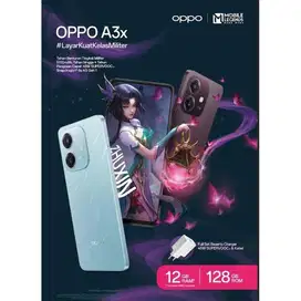 OPPO A3X 6/128Gb Blue New Garansi Resmi - MEGAFONE SELULAR INDONESIA
